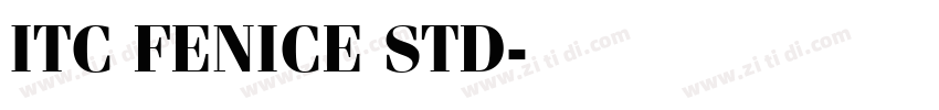 ITC FENICE STD字体转换